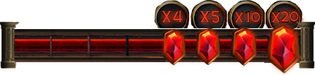 สัญลักษณ์ คอมโบหมุนฟรี 20 ครั้ง ในเกม Roma Plus