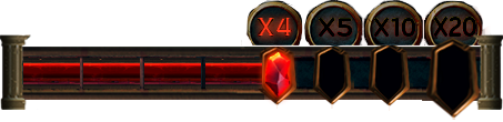 สัญลักษณ์ คอมโบหมุนฟรี 4 ครั้ง ในเกม Roma Plus