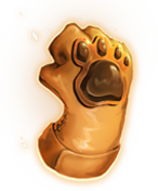 สัญลักษณ์ถุงมืออุ้งเท้าสุนัขในเกม Pet Ranger