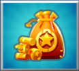 สัญลักษณ์ ถุงทอง ในเกมสล็อต Subway Runner