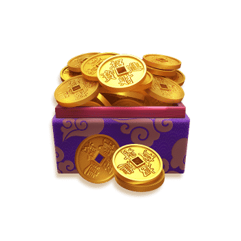 สัญลักษณ์กองเหรียญทองในเกม FORTUNE OX