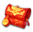 สัญลักษณ์กระเป๋าเงินสีแดงในเกม Blessing of the Dragon